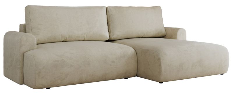 Narożnik MKS Meble TONO L strona prawa kremowy welwet 1szt.