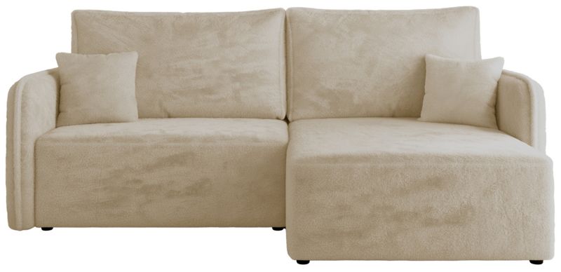 Narożnik MKS Meble MESTO L strona prawa kremowy plusz 1szt.