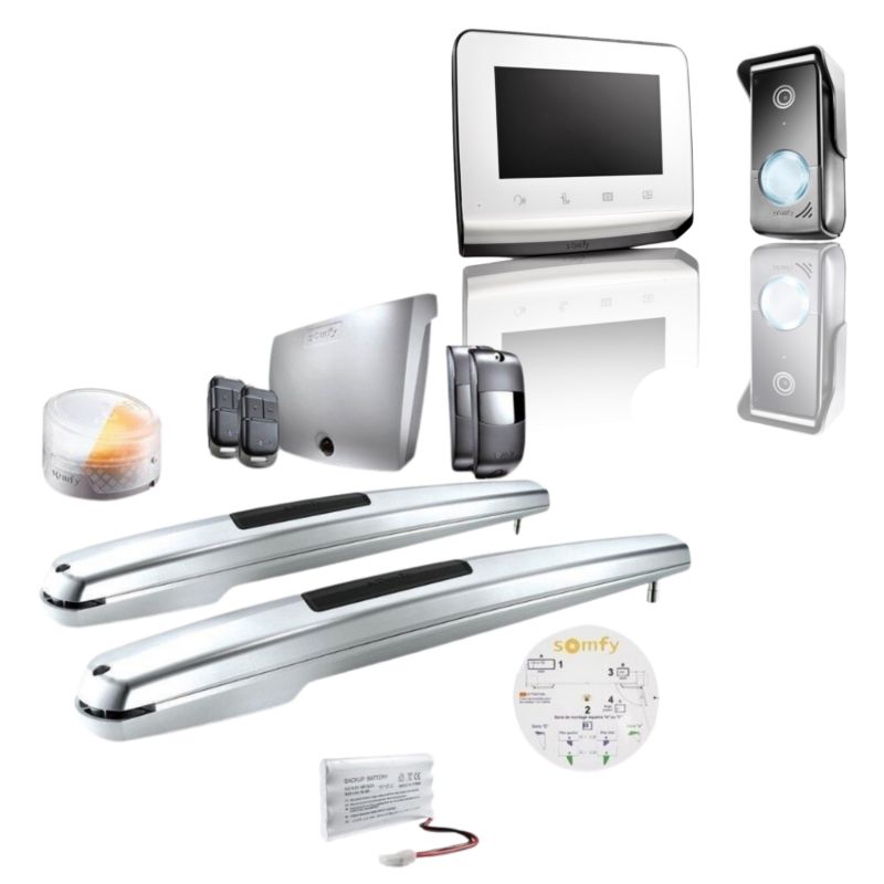 Napęd do bramy skrzydłowej Somfy Exavia Star z wideomofonem V350 1 szt.