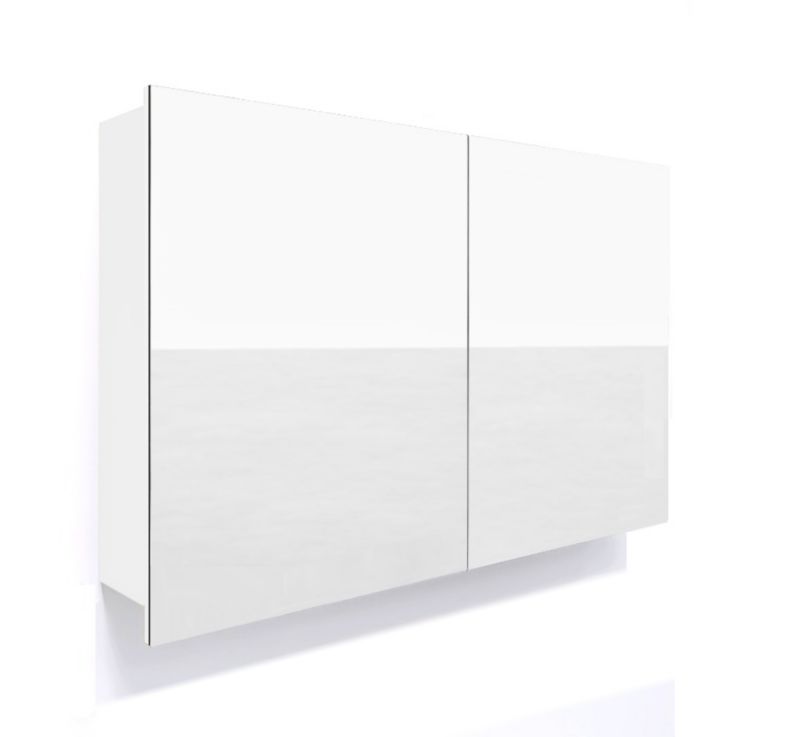 Szafka łazienkowa z lustrem Better Home, 100 x 60 x 14 cm, Biała, 1 szt.