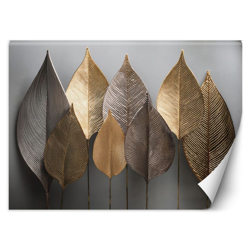 Fototapeta Feeby Minimalizm Złote Liście Abstrakcja 350x245 1 szt