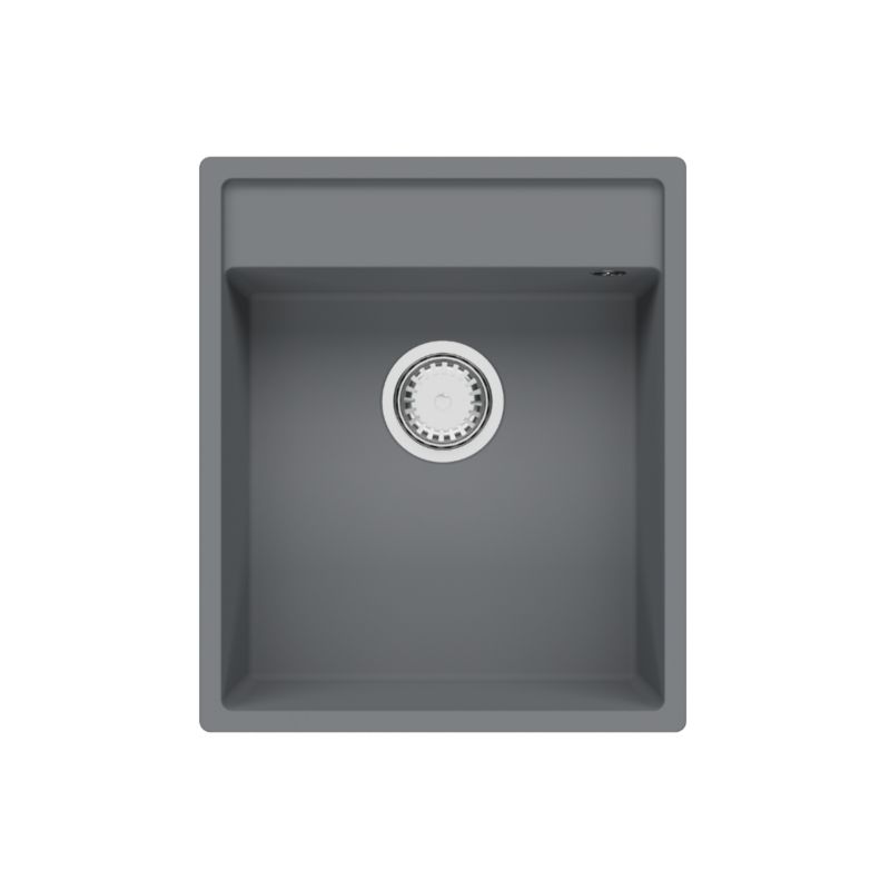 Zlewozmywak granitowy GranMaster Magma 440x520x204 mm, jednokomorowy bez ociekacza, tytan 1 szt.