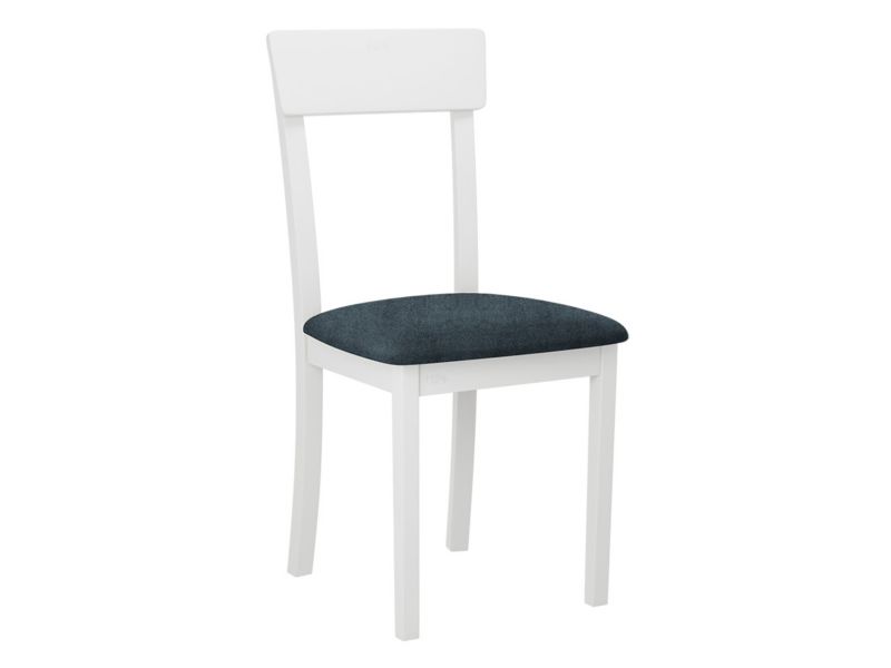 Krzesło MIRJAN 24 Hugo New I biały/niebieskoszary aksamit 1 szt.