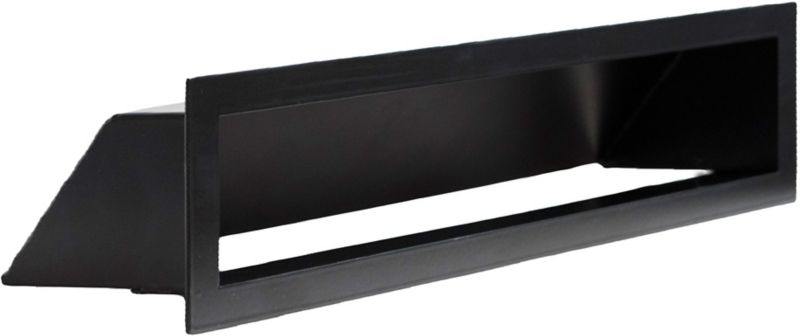 Kratka kominkowa NORDflam Aero 380 x 90 mm czarna