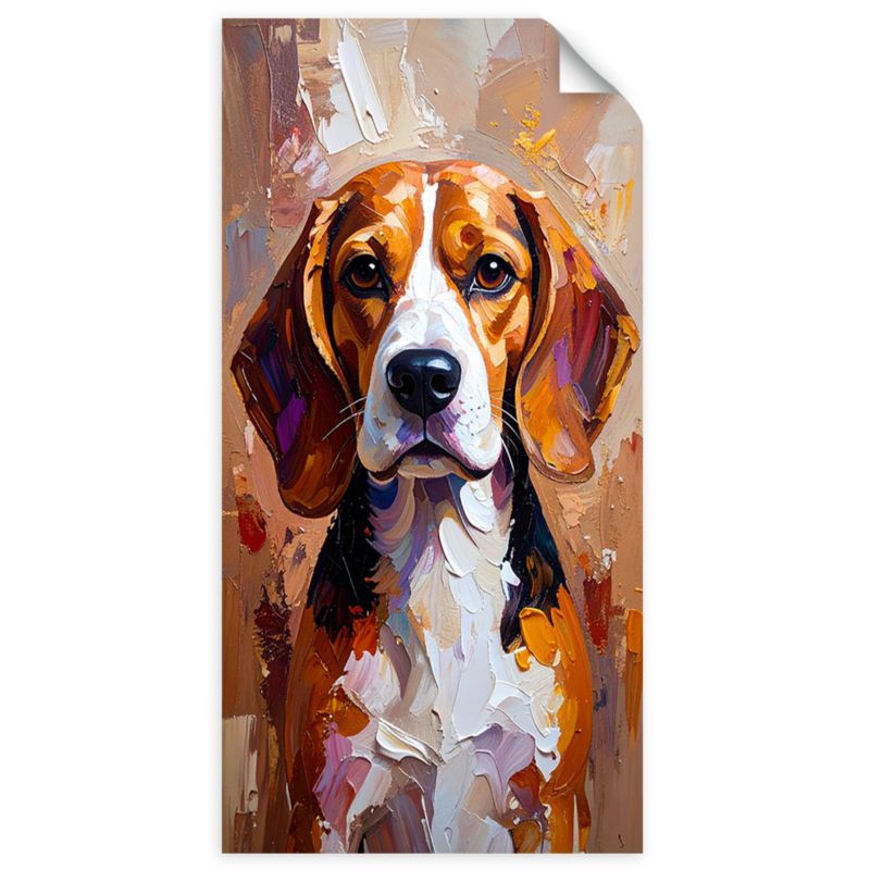 Naklejka na ścianę do pokoju młodzieżowego Feeby Pies Labrador 50x100cm 1szt