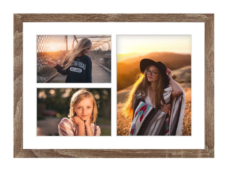 Ramka na 3 zdjęcia Hekla 30x40x3 galeria sonoma truflowa 1szt.