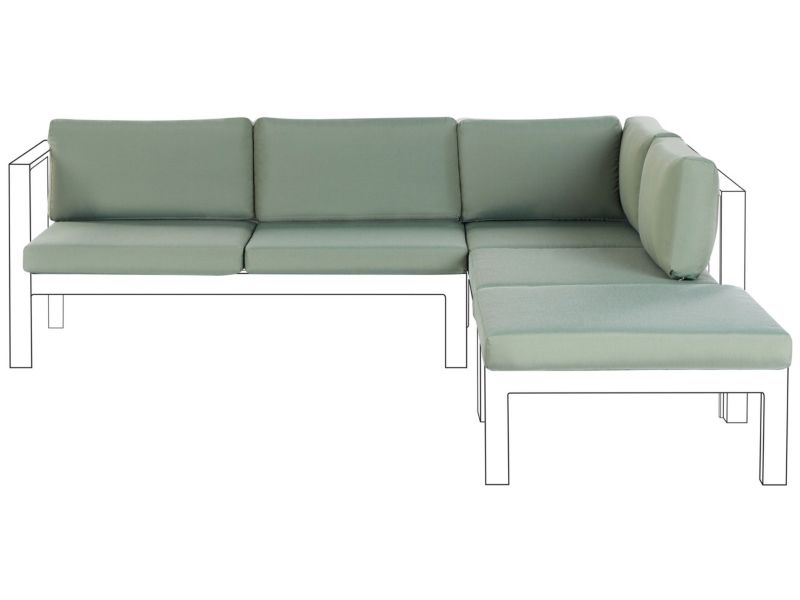 Komplet poszewek na poduchy Messina Zielony 1 kpl