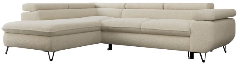 Narożnik MKS Meble PETER L strona lewa Beżowy boucle 1szt.