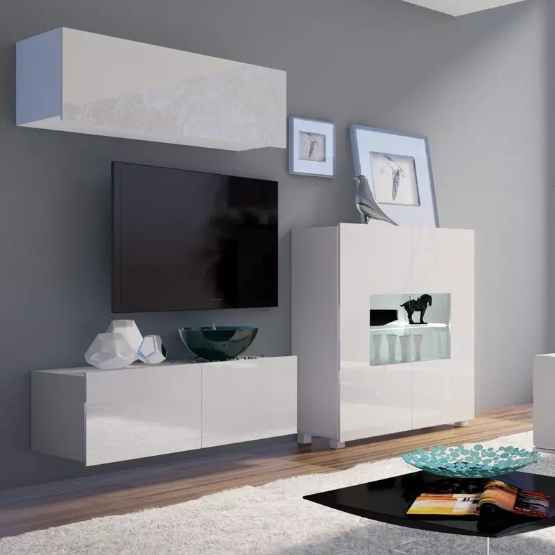 Meble do salonu biały połysk MODERN 9