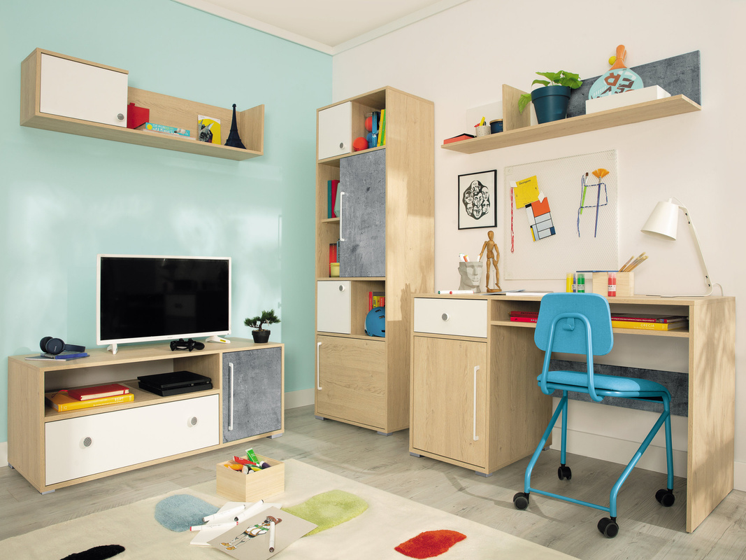 Zestaw mebli do pokoju młodzieżowego SLEEK