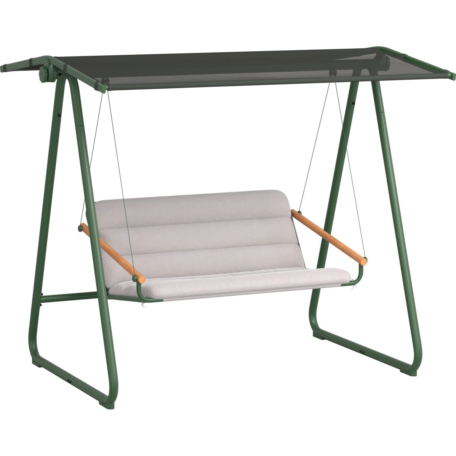 Huśtawka ogrodowa ALLENBY szara 2-osobowa