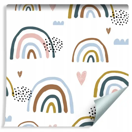 Tapeta Serduszka i Tęcza /251552358