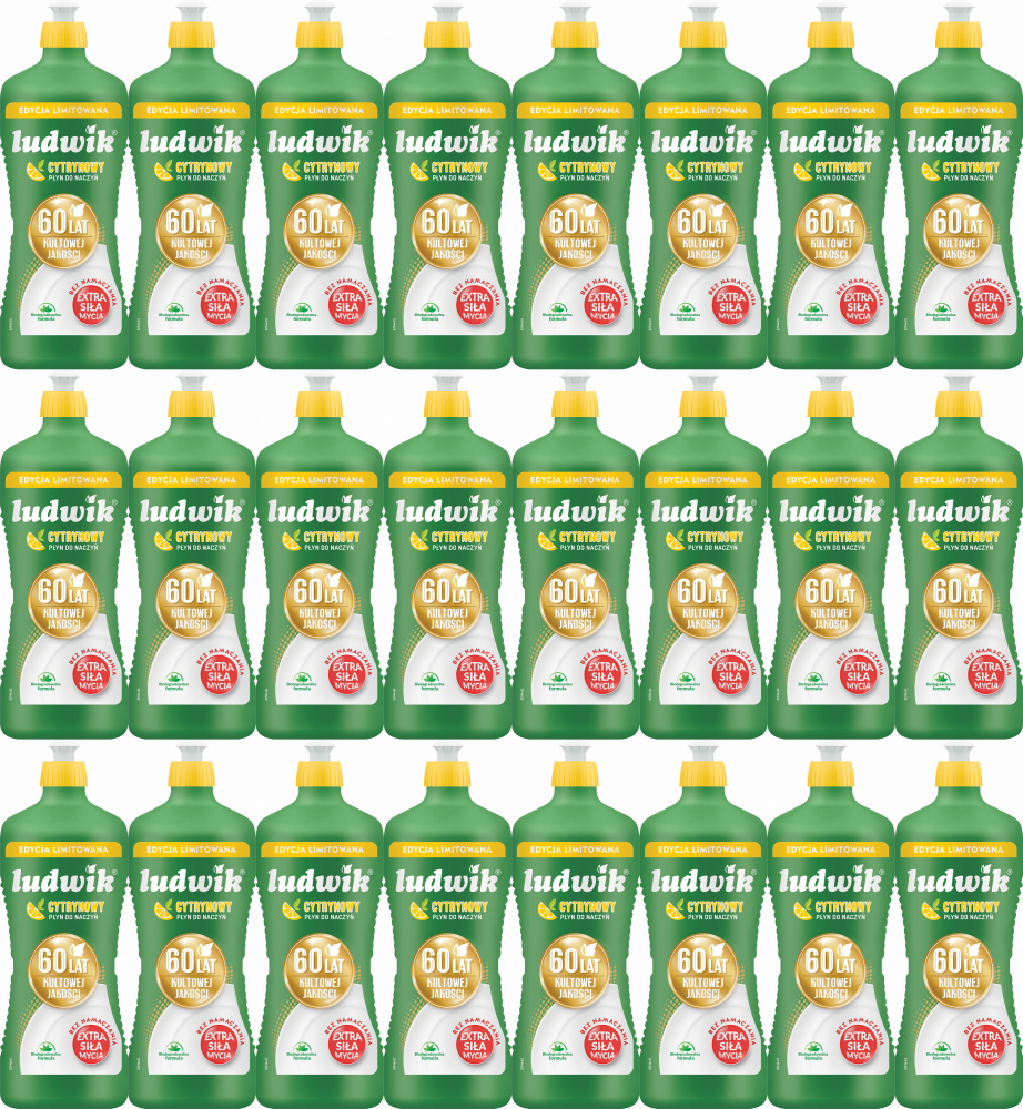 24x Płyn do naczyń Ludwik, cytrynowy, 925g