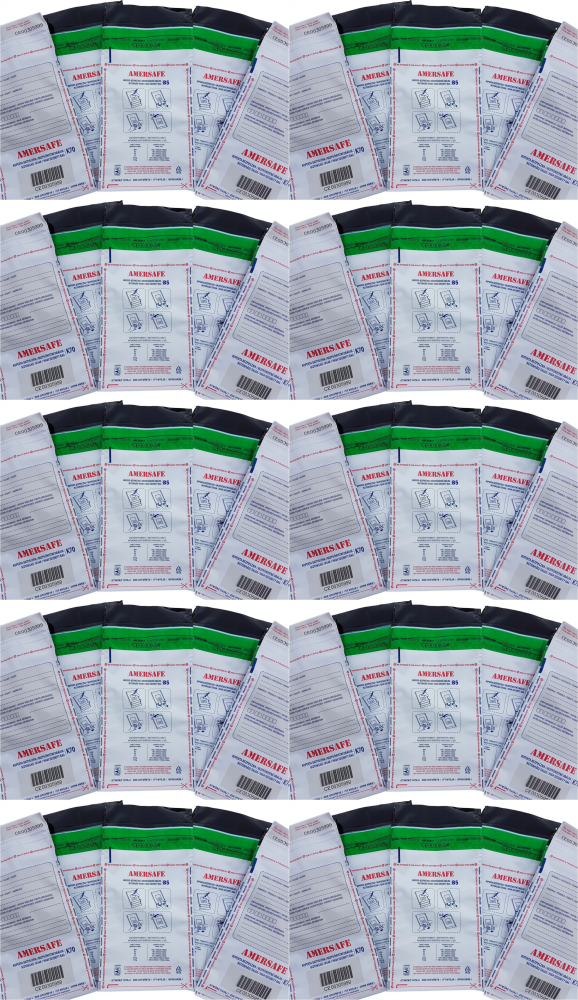 10x Koperta bezpieczna SuperpackSafe, B5, z paskiem HK, z kieszenią na dokumenty, 100 sztuk, szary