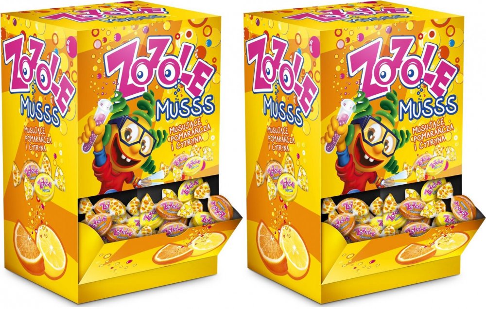 2x Cukierki Mieszko Zozole, cytryna/pomarańcza, 2.5kg