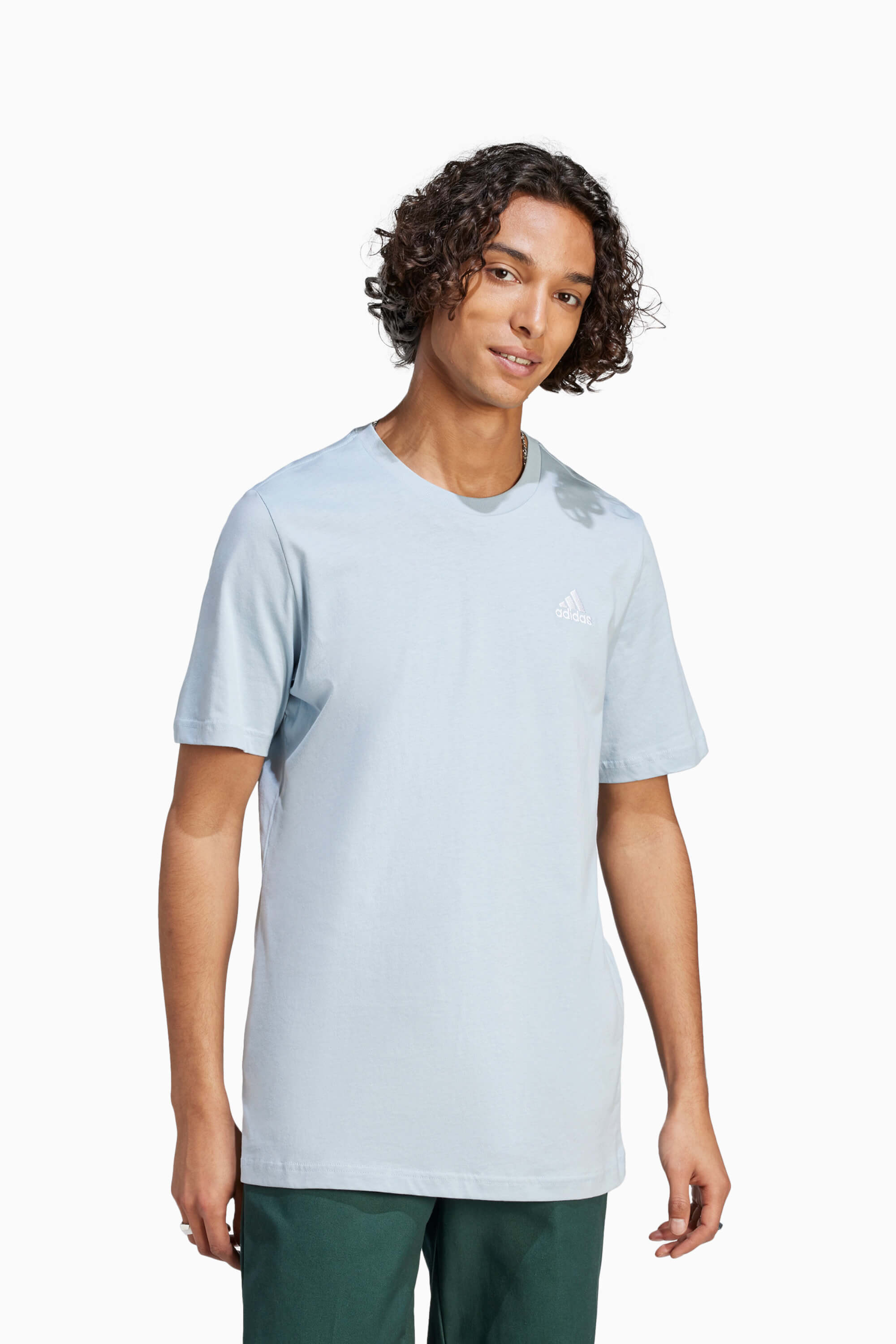 Koszulka adidas Essentials Single - Błękitny