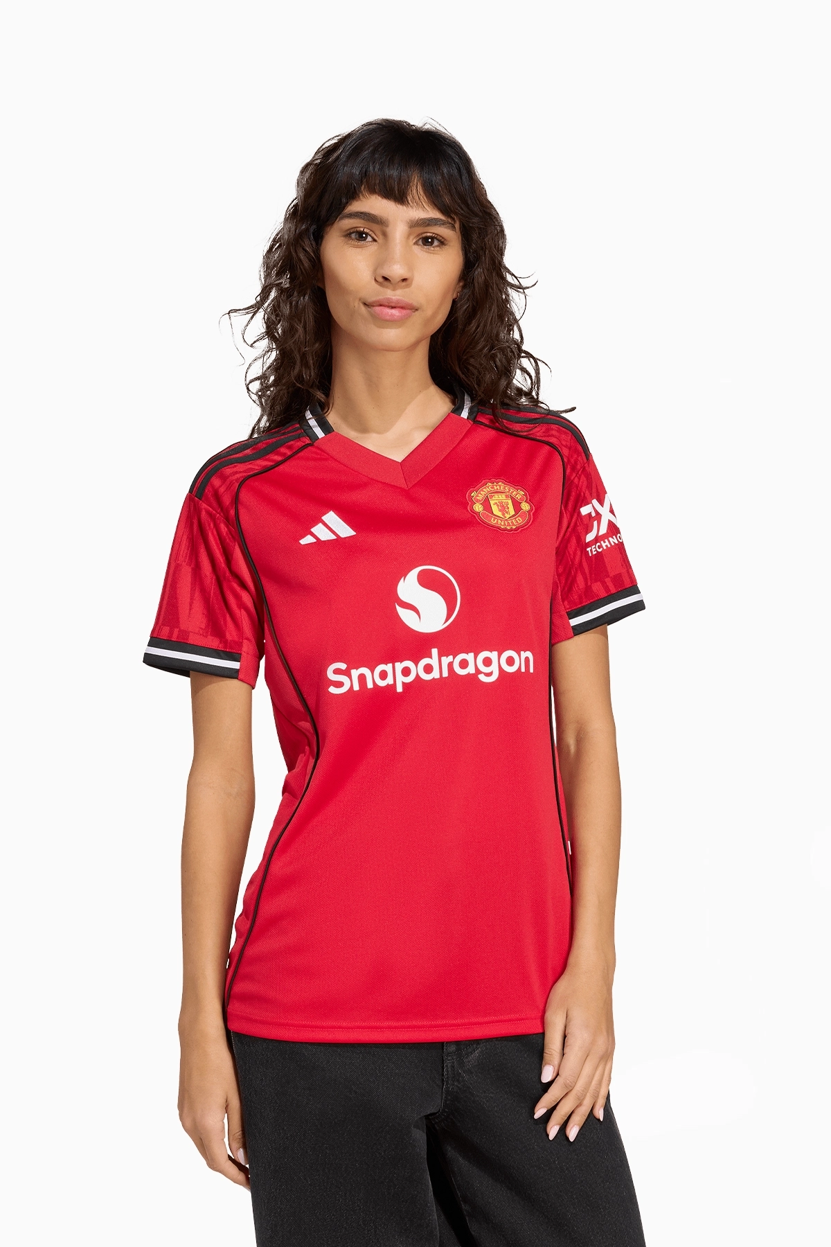 Koszulka adidas Manchester United 25/26 Domowa Replica Damska - Czerwony