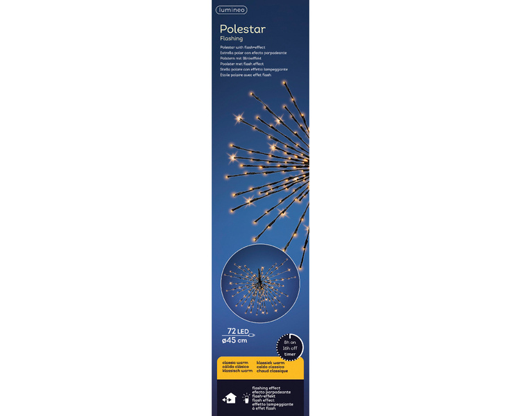 Dmuchawiec zew/wew 72 LED czarna /ciepły biały średnica 45cm timer