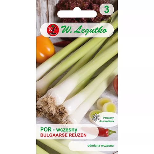 1 szt, Porree Bulgaarse Reuzen Legutko - Samen: Ilość w opakowaniu: 1 g