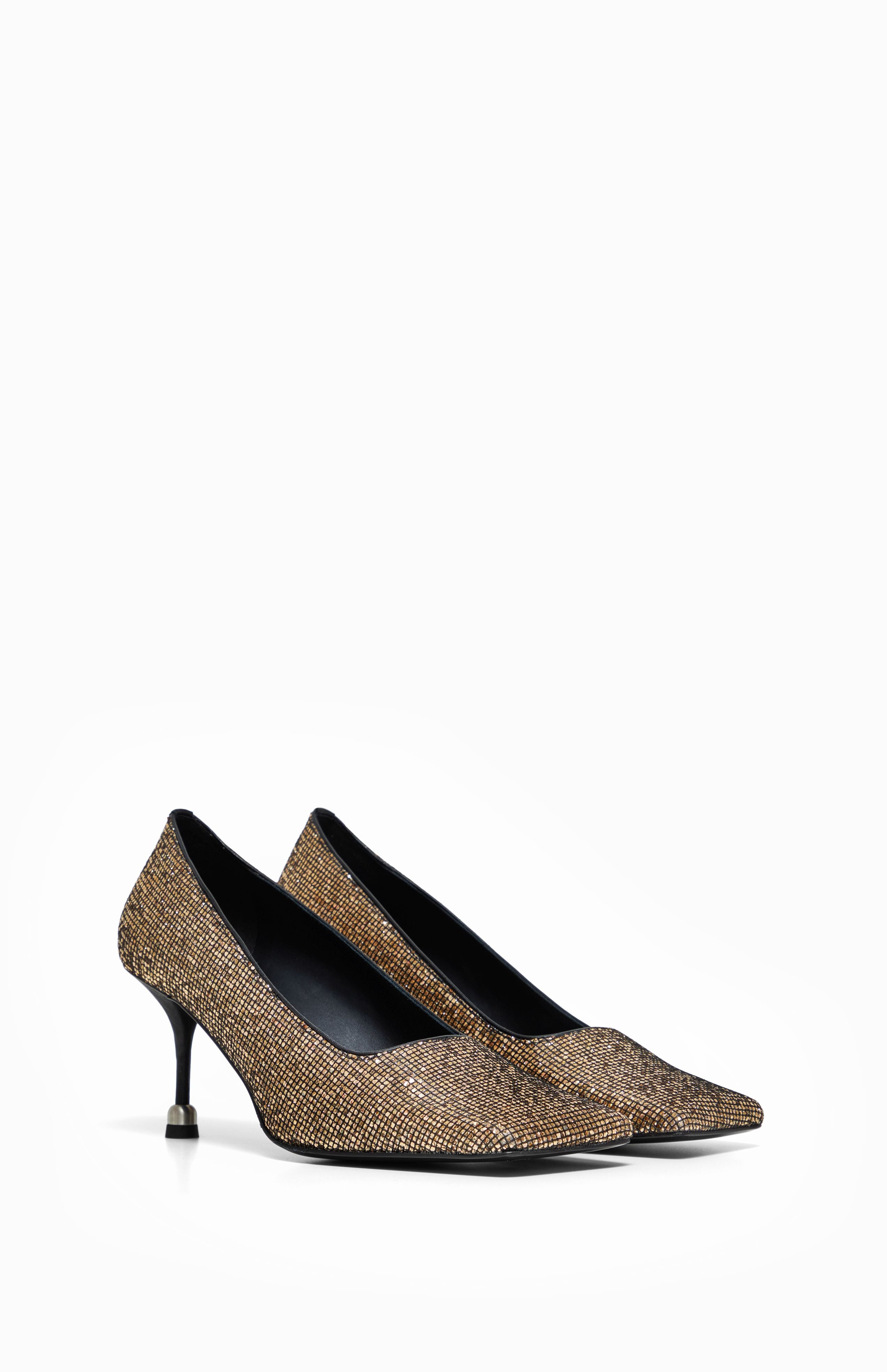 Czółenka na obcasie MIRA GOLDEN GLAM 41 - Vanda Novak