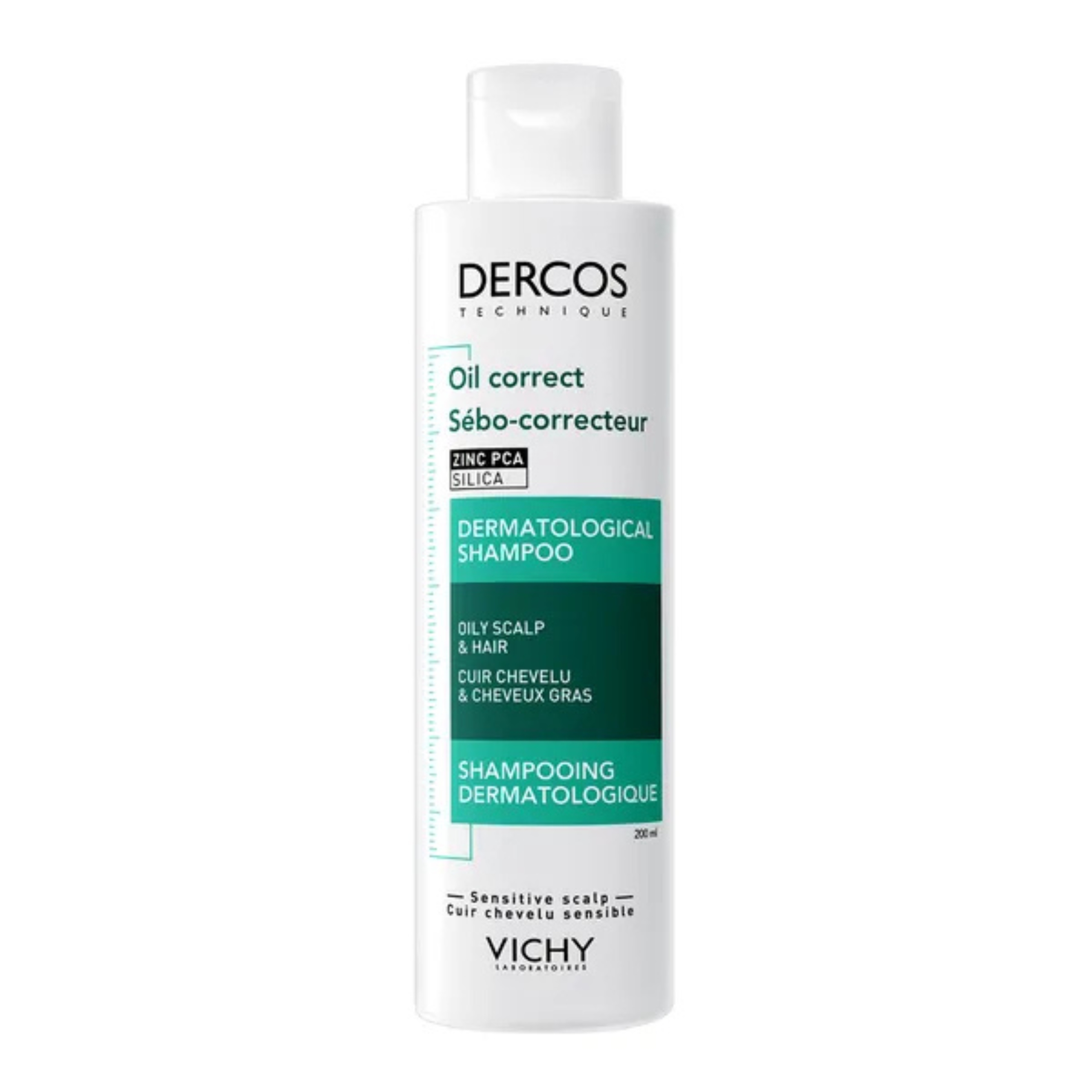 Vichy dercos oil correct - szampon normalizujący sebum, 200 ml