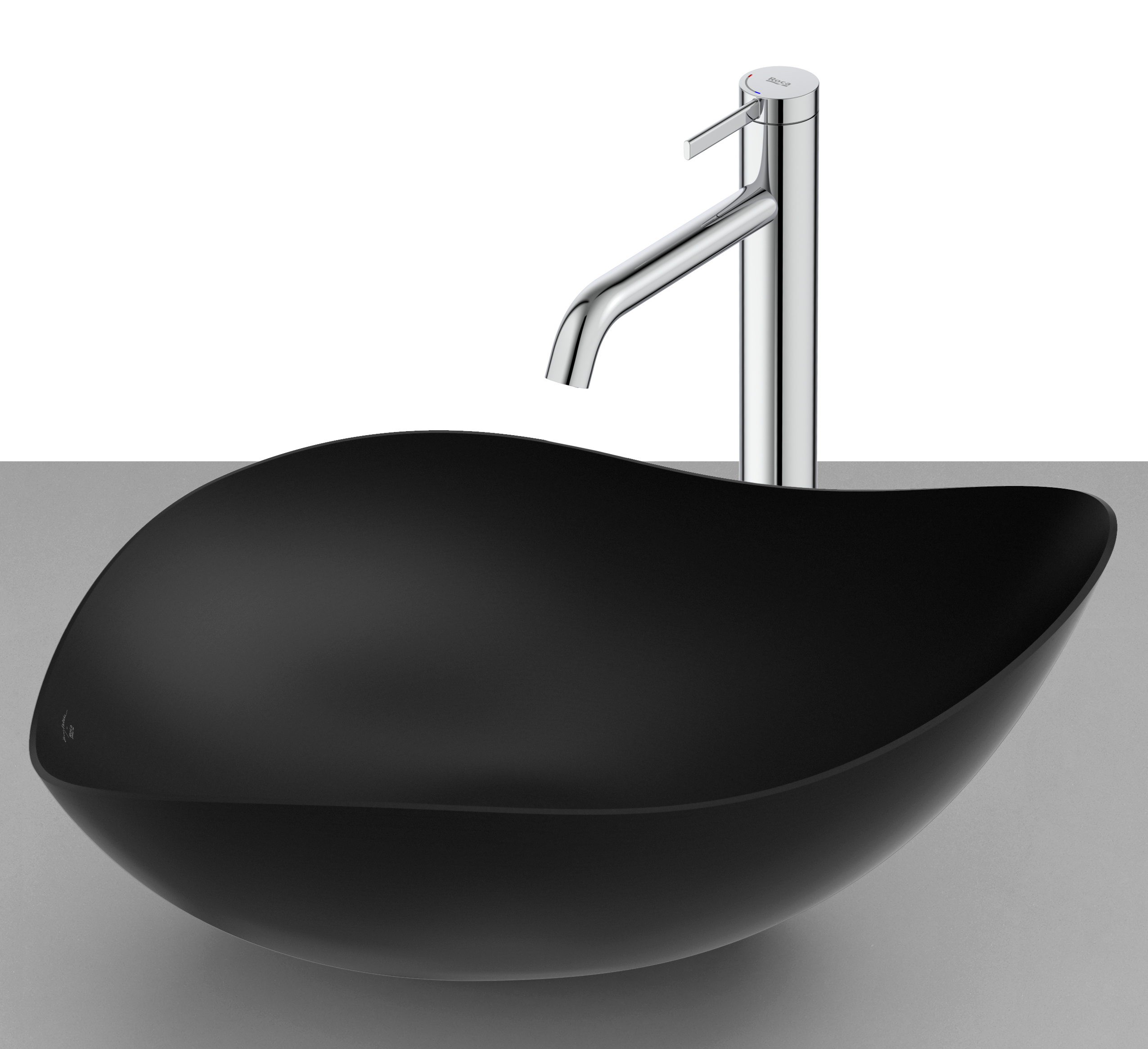 Roca Ohtake umywalka 54x37,5 cm nablatowa czarna A327A13080 - Wysyłka w 24h