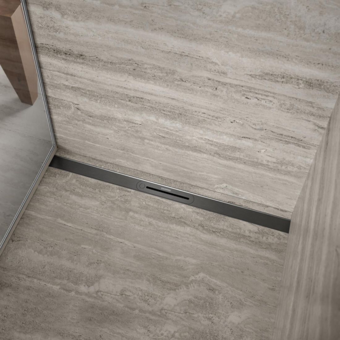 Kaldewei FlowLine Zero ruszt odpływu liniowego 90 cm model 2400 grafit szczotkowany 940000010932