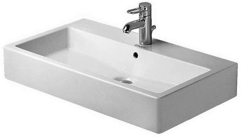 Duravit Vero umywalka 80x47 cm meblowa prostokątna WonderGliss biała 04548000001