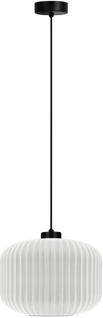 Kaja Sparta lampa wisząca 1x15 W biała-czarna K-5641