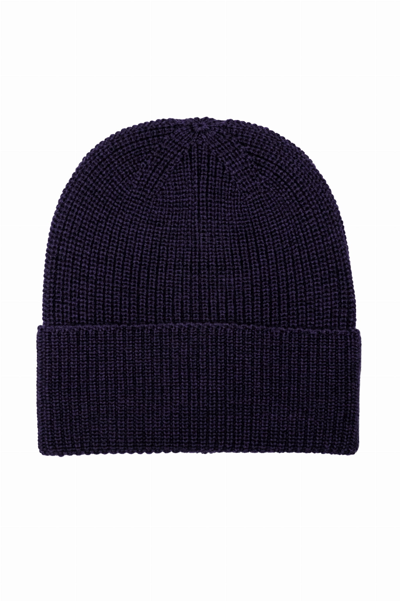 Czapka z wełny merino, fioletowa