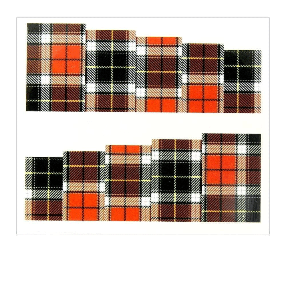 Naklejki wodne do paznokci arkusz 6,5 x 5,5 cm na 10 palców a Nr 126