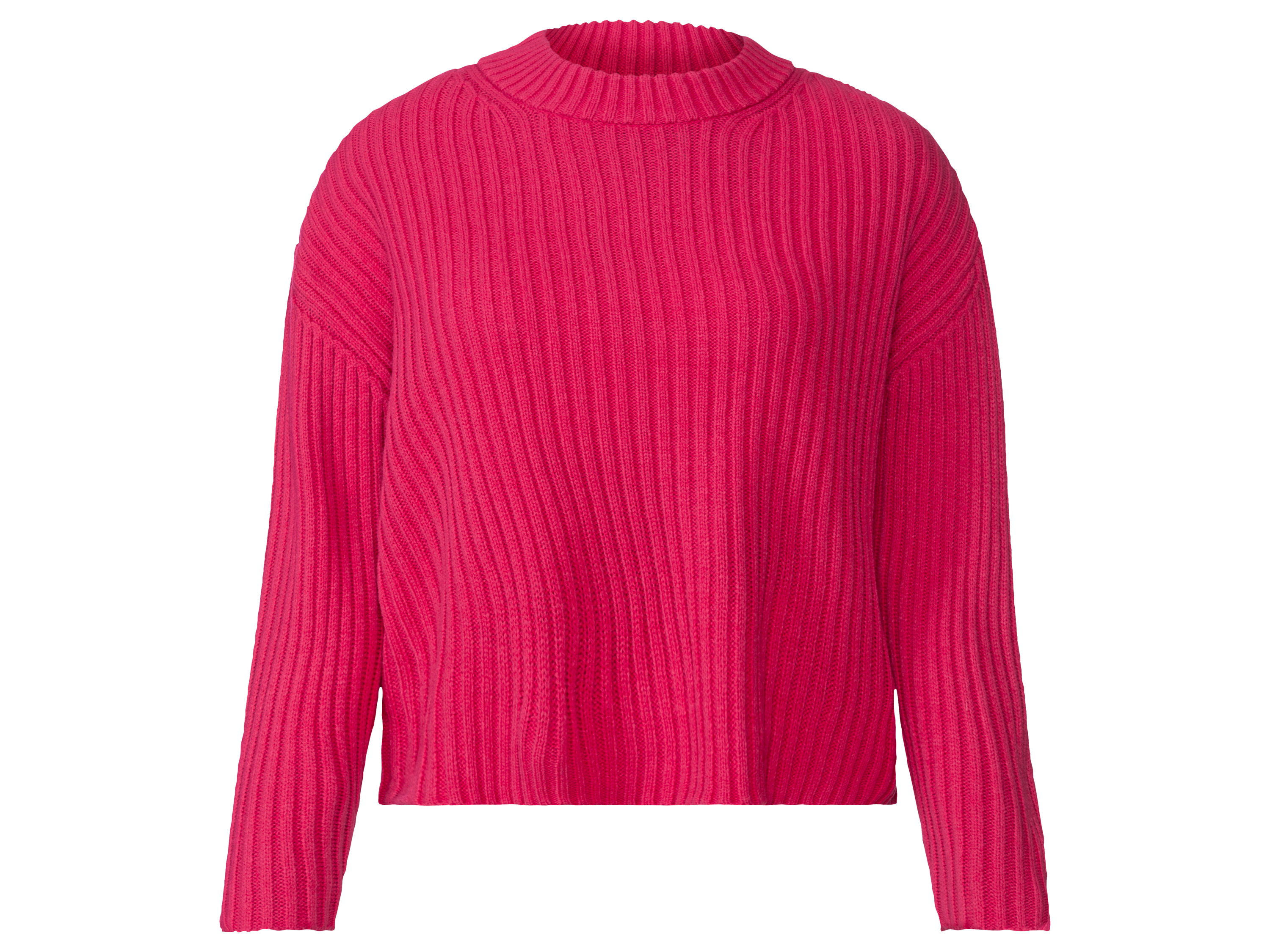 esmara Sweter z dzianiny damski, swobodny krój Czerwony, L44/46