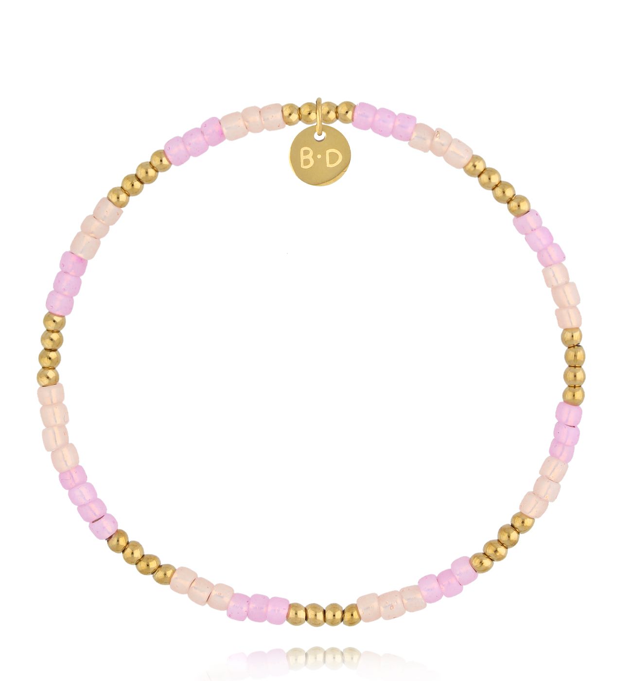 Bransoletka złoto różowa - By Dziubeka