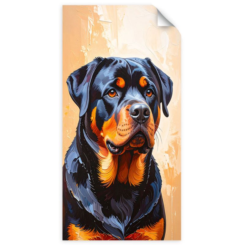 Naklejka na ścianę do pokoju młodzieżowego Feeby Rottweiler Pies Zwierzę 40x80cm 1szt