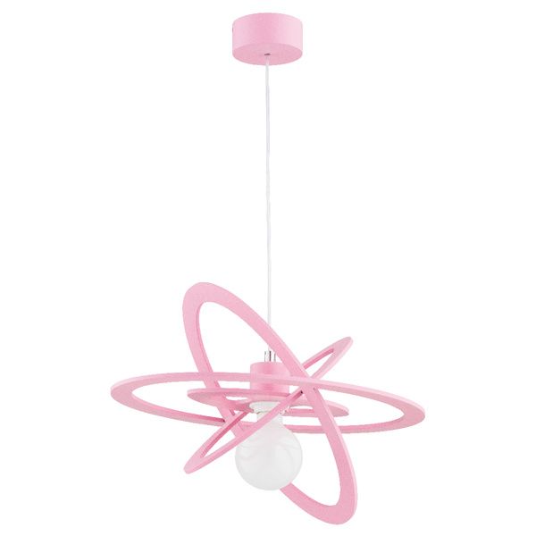 Lampa wisząca Alfa Orlando różowa dekoracyjna 1xE27 x 15W 1 szt.