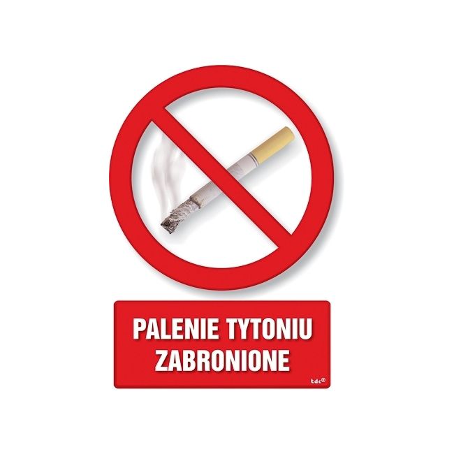 Znak Palenie zabronione mały