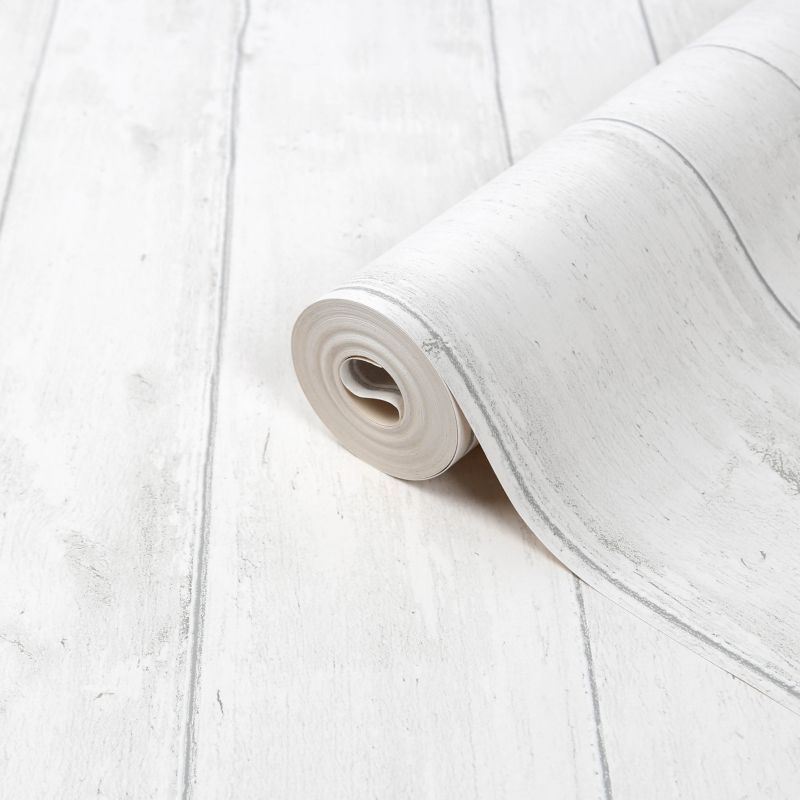 Tapeta winylowa na flizelinie GoodHome Mayet biała