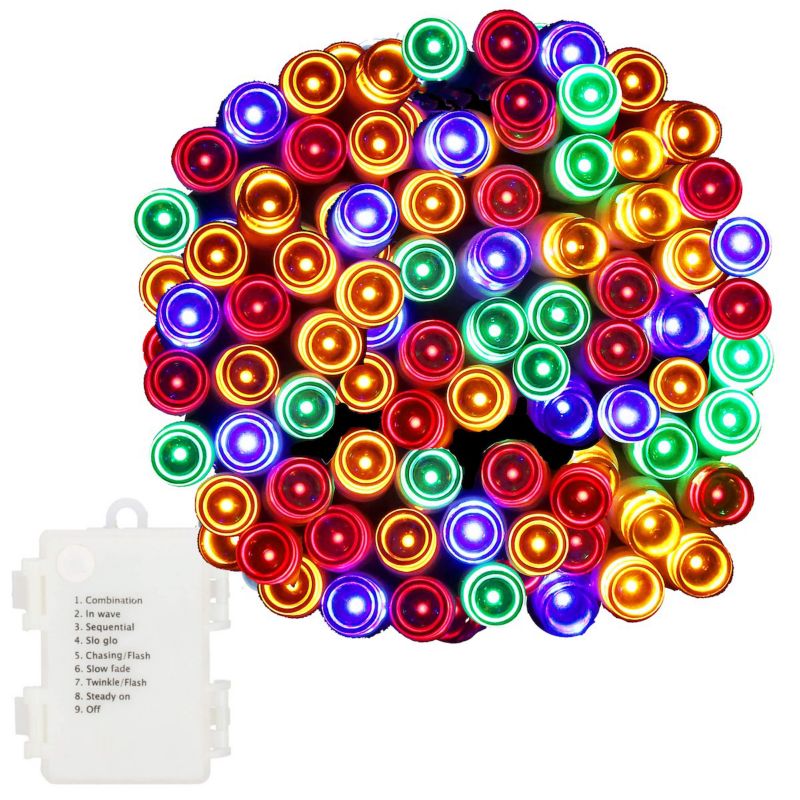 Lampki choinkowe Springos 100 Led na baterie multikolor z pilotem 1 szt.