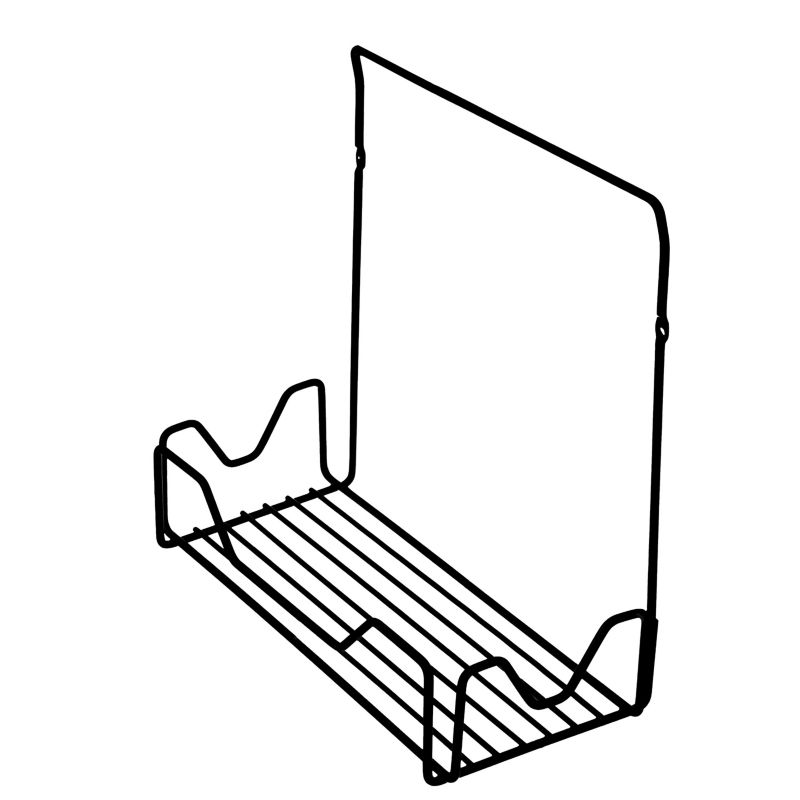 Półka łazienkowa Sepio czarna stalowa druciana 1 szt.