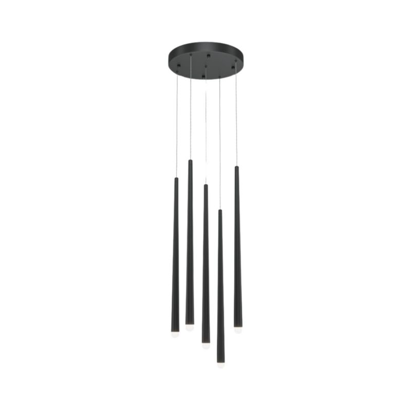 Lampa wisząca Maytoni Cascade czarna wym: 369,3 x 32 x 32 cm wbudowany LED 31W 1 szt.