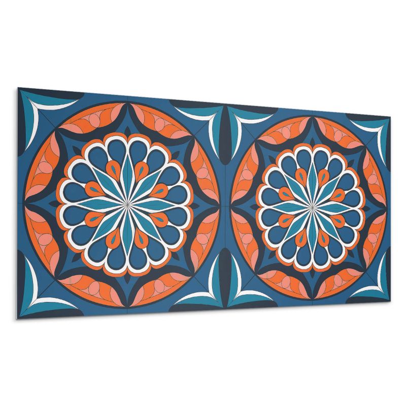 Panel samoprzylepny Wallfluent 100x50 cm Liściasta mandala w stylu 1 szt.