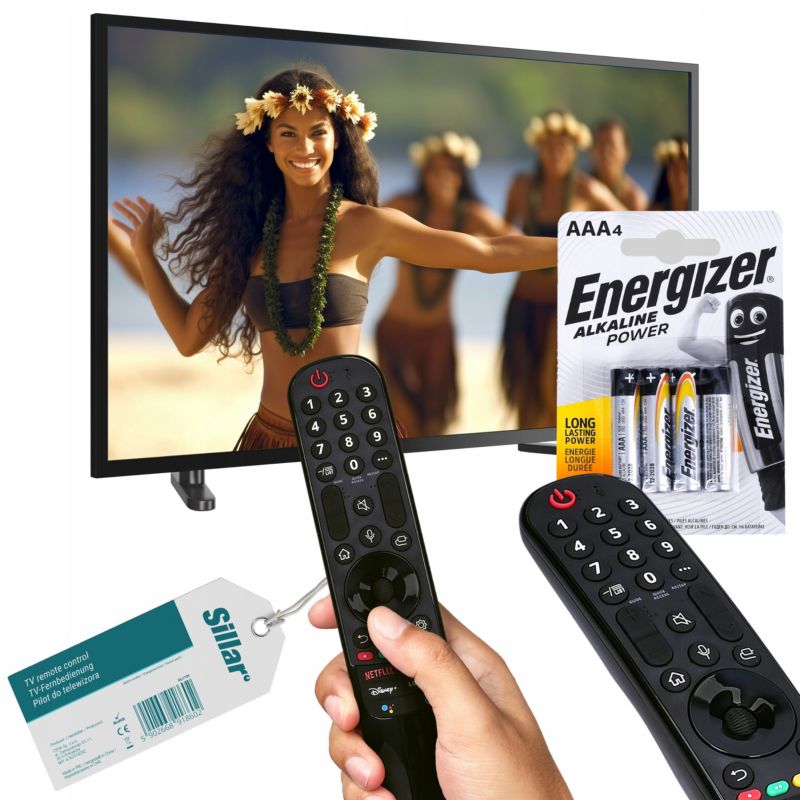 Pilot, Sillar, uniwersalny, zamiennik MR21GC Magic Motion Smart TV, do telewizora LG + 4x Baterie AAA, zestaw, 5szt