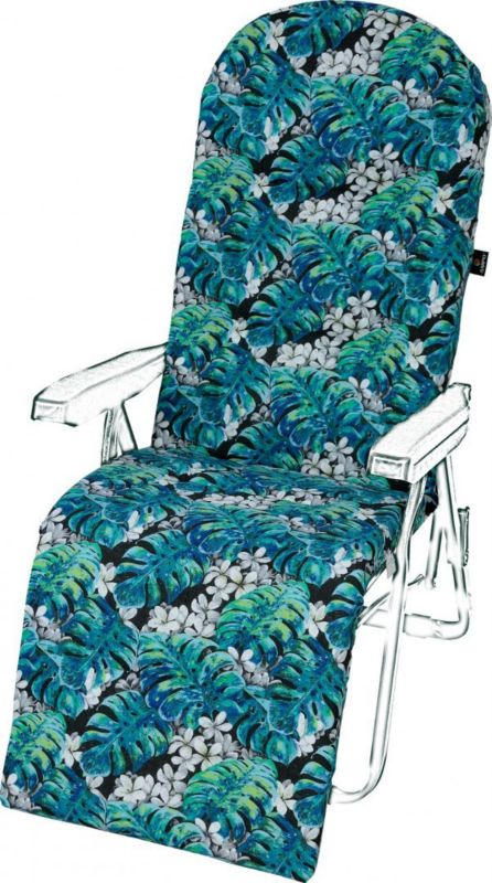 Poduszka na leżak z podnóżkiem AMPO pianka niebieski czarny 1 szt.