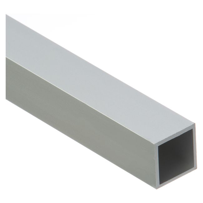 Rura czterokątna Cezar 1 m 20 x 20 x 1,5 mm aluminium srebrne