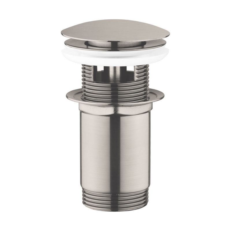 Korek do umywalki Oltens Halsa okrągły klik klak nikiel z przelewem 1 szt.