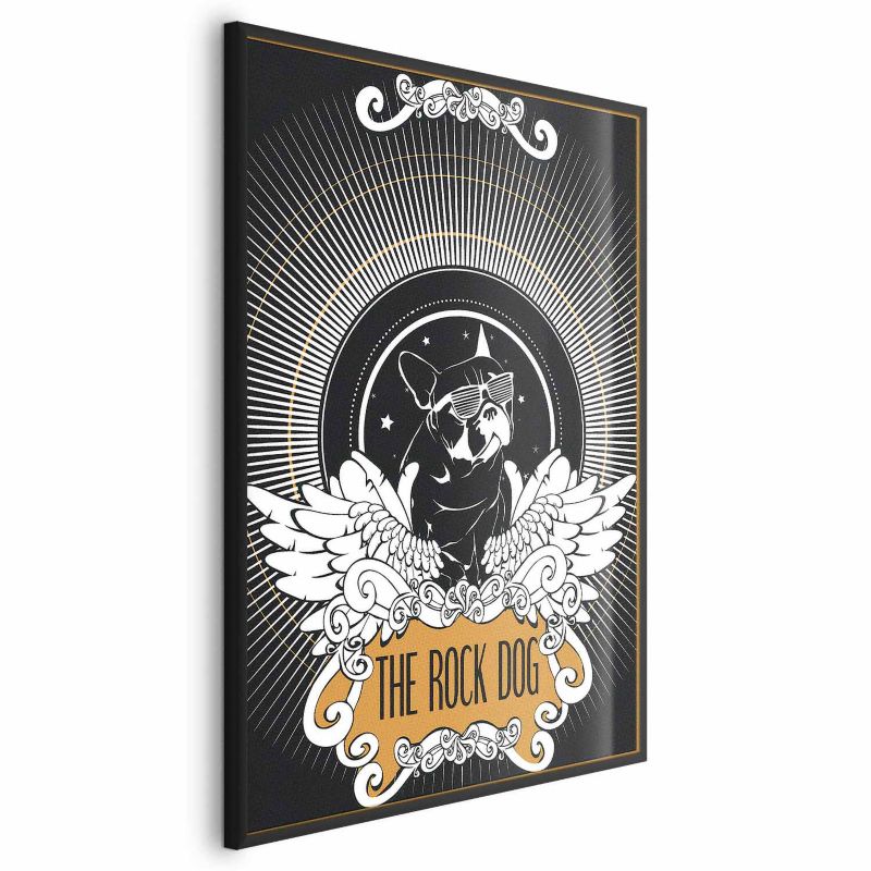 Plakat Artgeist The Rock Dog 40x60 cm z ramą czarną 1 szt