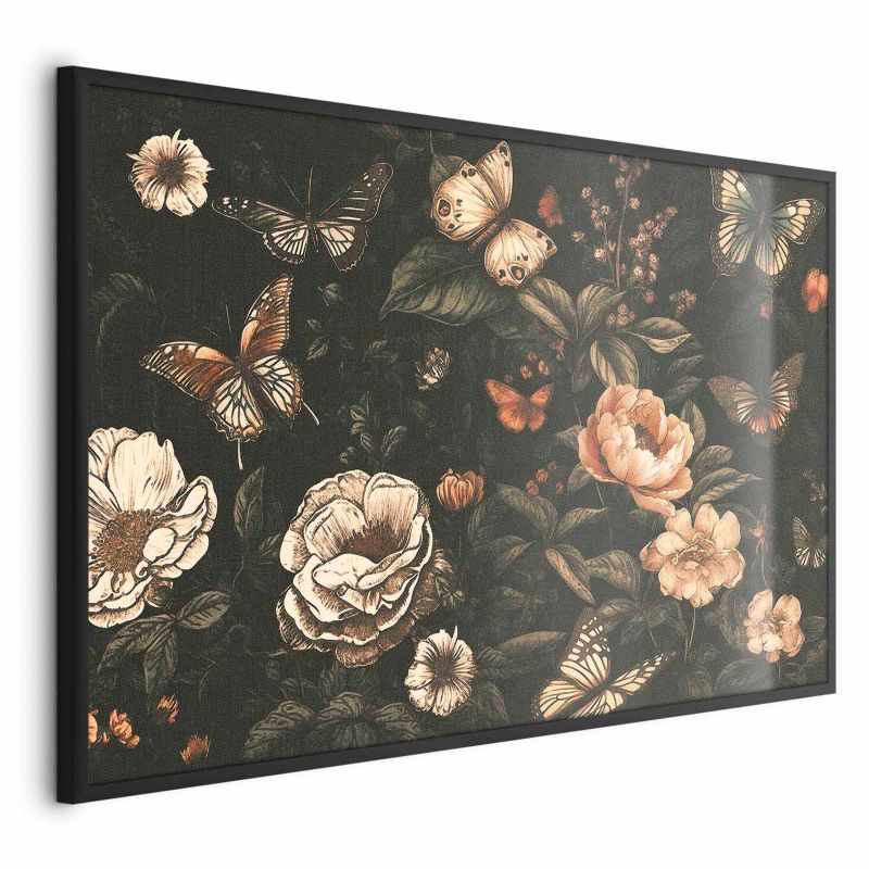 Plakat Artgeist Rustykalny ogród 90x60 cm z ramą czarną 1 szt