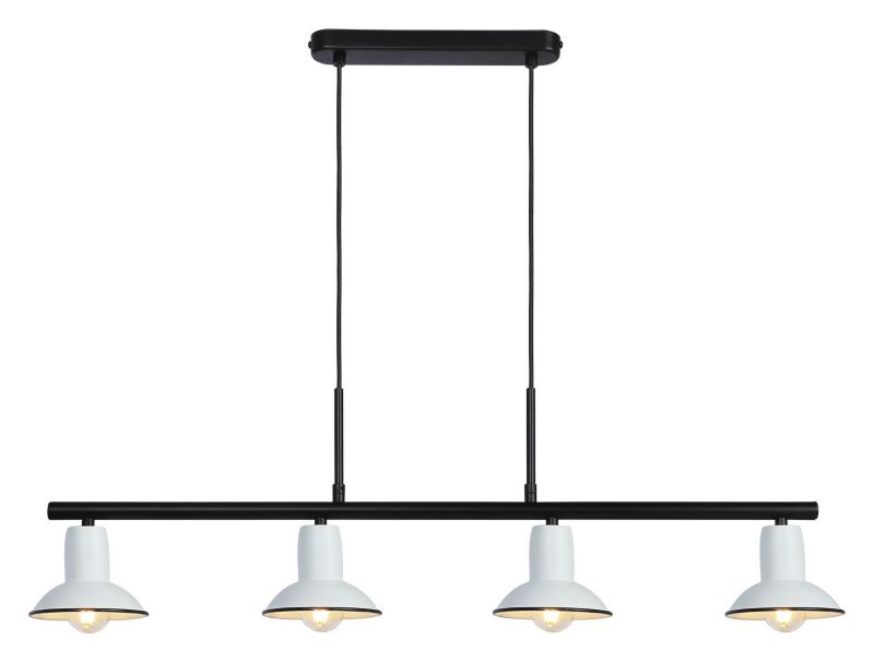 Lampa wisząca Rabalux Maliet 7897 biała industrialna 4xE14 x 1 szt.