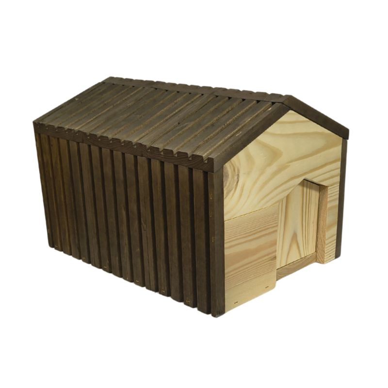 Domek dla jeża MODO24 impregnowane drewno brązowy 25x36x27 cm eko 1 szt.