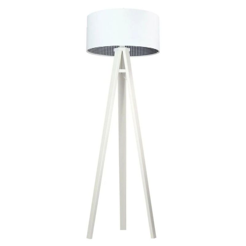 Lampa Bps Koncept stojąca HOME 50 biała/pepitka/biała 1 szt